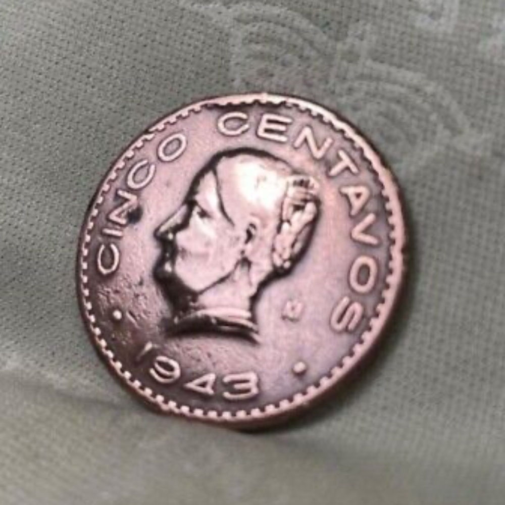 1943 Mexico Cinco Centavos Km# 424 - Very Nice Circ Brilliant Collector Coin!